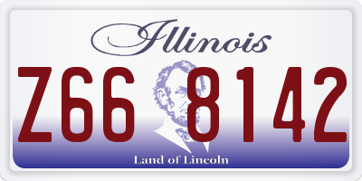IL license plate Z668142
