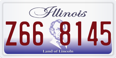 IL license plate Z668145