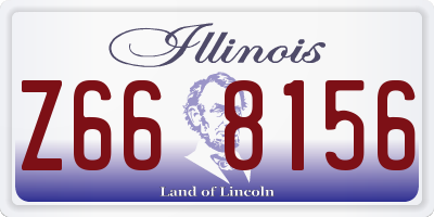 IL license plate Z668156