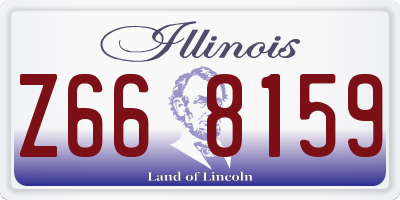 IL license plate Z668159