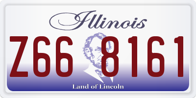 IL license plate Z668161