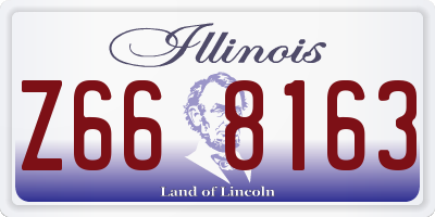 IL license plate Z668163