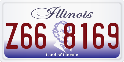 IL license plate Z668169