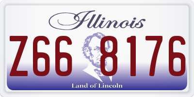 IL license plate Z668176
