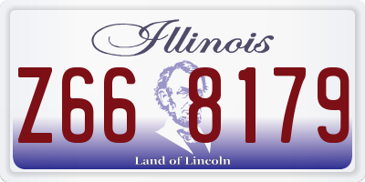 IL license plate Z668179