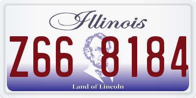IL license plate Z668184