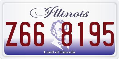 IL license plate Z668195