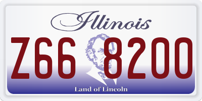 IL license plate Z668200