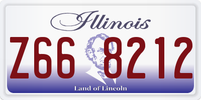 IL license plate Z668212
