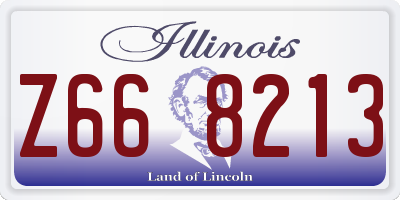 IL license plate Z668213