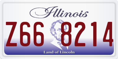 IL license plate Z668214