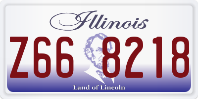 IL license plate Z668218