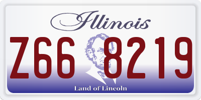 IL license plate Z668219