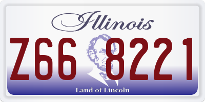 IL license plate Z668221