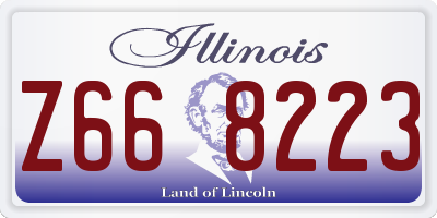 IL license plate Z668223