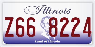 IL license plate Z668224