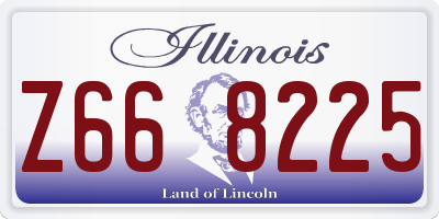 IL license plate Z668225