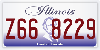 IL license plate Z668229