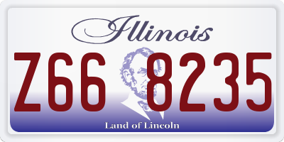 IL license plate Z668235