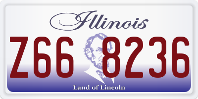 IL license plate Z668236
