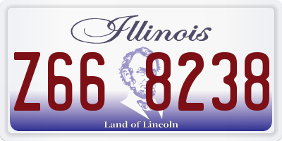 IL license plate Z668238