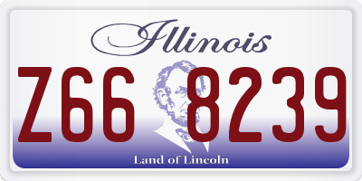 IL license plate Z668239