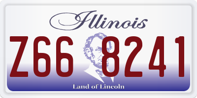 IL license plate Z668241