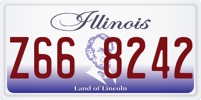 IL license plate Z668242