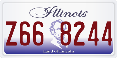 IL license plate Z668244