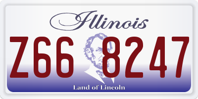 IL license plate Z668247