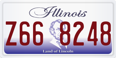 IL license plate Z668248