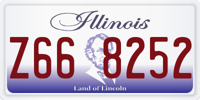 IL license plate Z668252