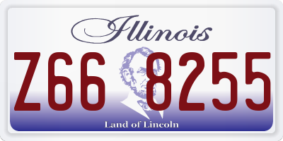 IL license plate Z668255
