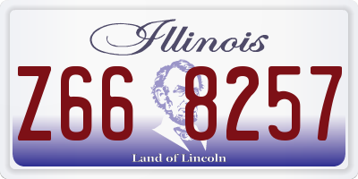IL license plate Z668257
