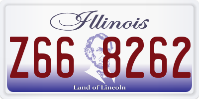 IL license plate Z668262