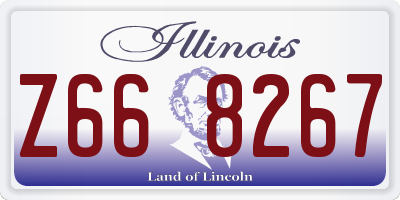 IL license plate Z668267