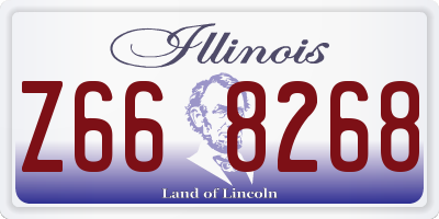 IL license plate Z668268