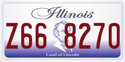 IL license plate Z668270