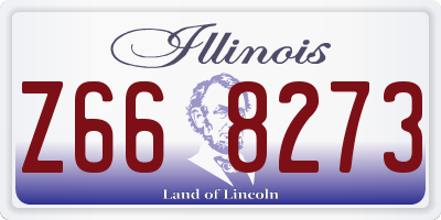 IL license plate Z668273
