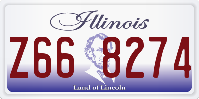 IL license plate Z668274