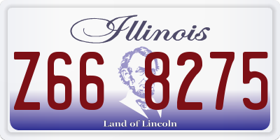 IL license plate Z668275