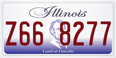 IL license plate Z668277