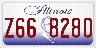 IL license plate Z668280