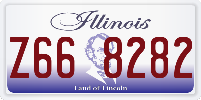 IL license plate Z668282