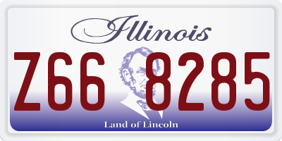 IL license plate Z668285