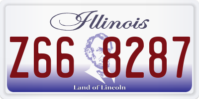 IL license plate Z668287