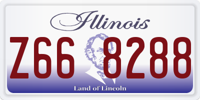 IL license plate Z668288