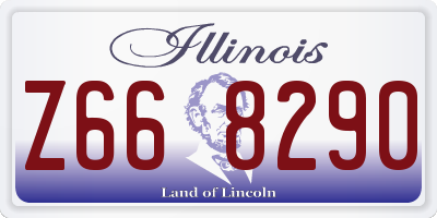 IL license plate Z668290