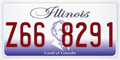 IL license plate Z668291
