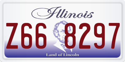 IL license plate Z668297
